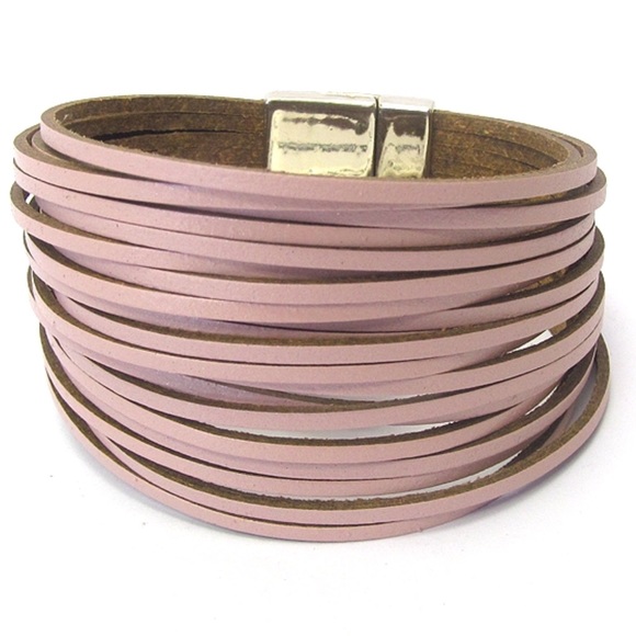 brooknoel Jewelry - NEW PINK WRAP MAGNETIC CLOSURE BRACELET